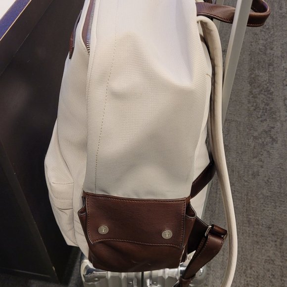 Brunello Cucinelli White Canvas Backpack